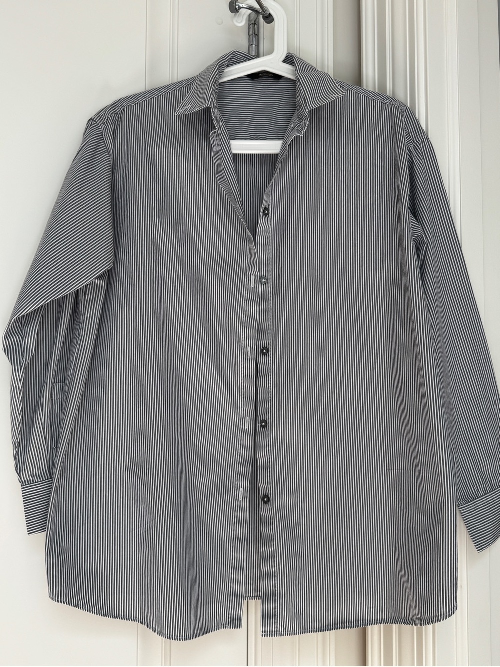 Massimo Dutti 100% COTTON STRIPED BLOUSE size XS